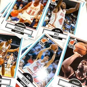NBA 1990 Vintage Fleer Miami Heat basketball sports cards mystery pack